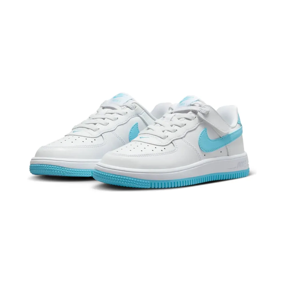 Nike Force 1 Low EasyOn White Aquarius Blue (FN0237-107)