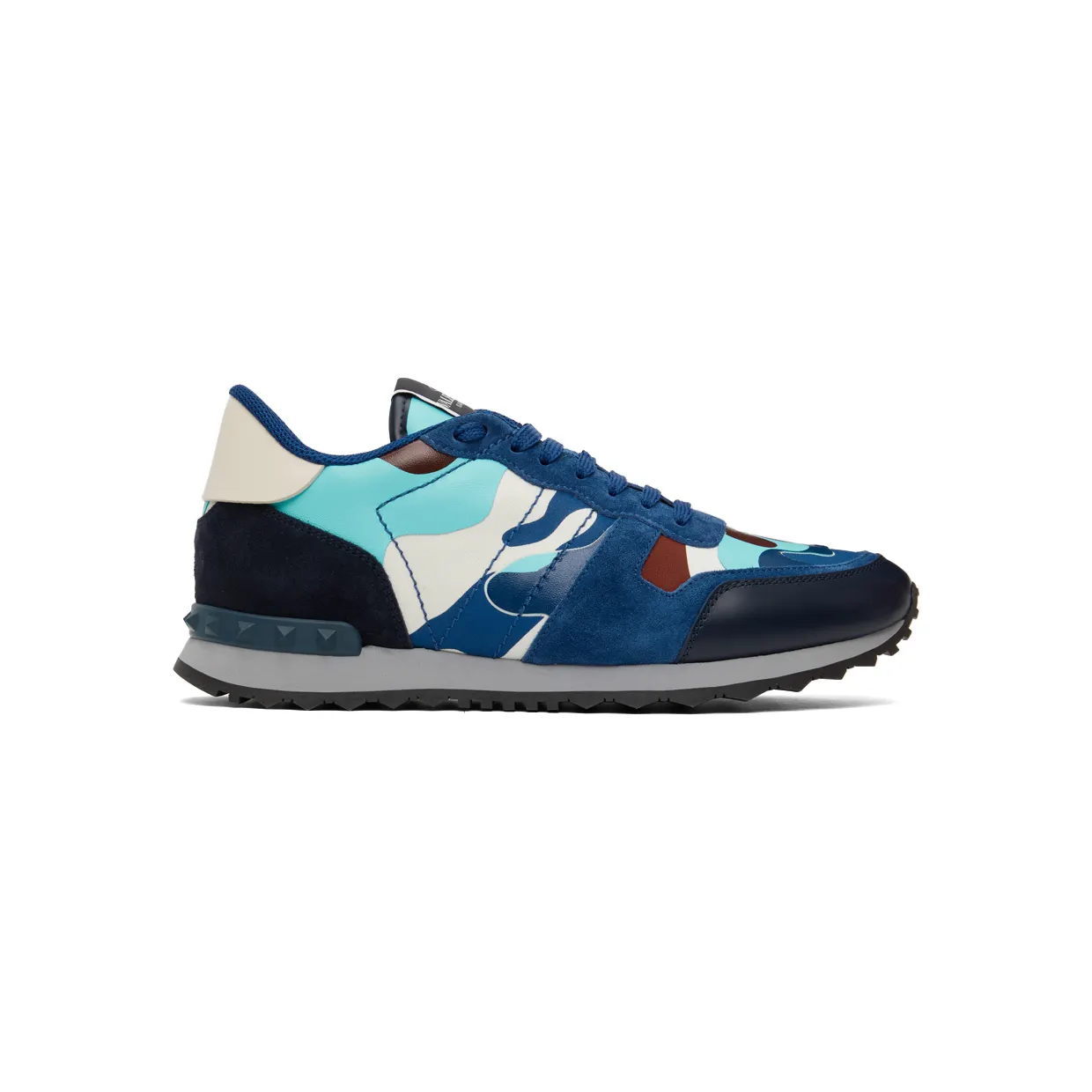 Valentino Garavani Blue Camouflage Rockrunner Sneakers (XY2S0723TCC)