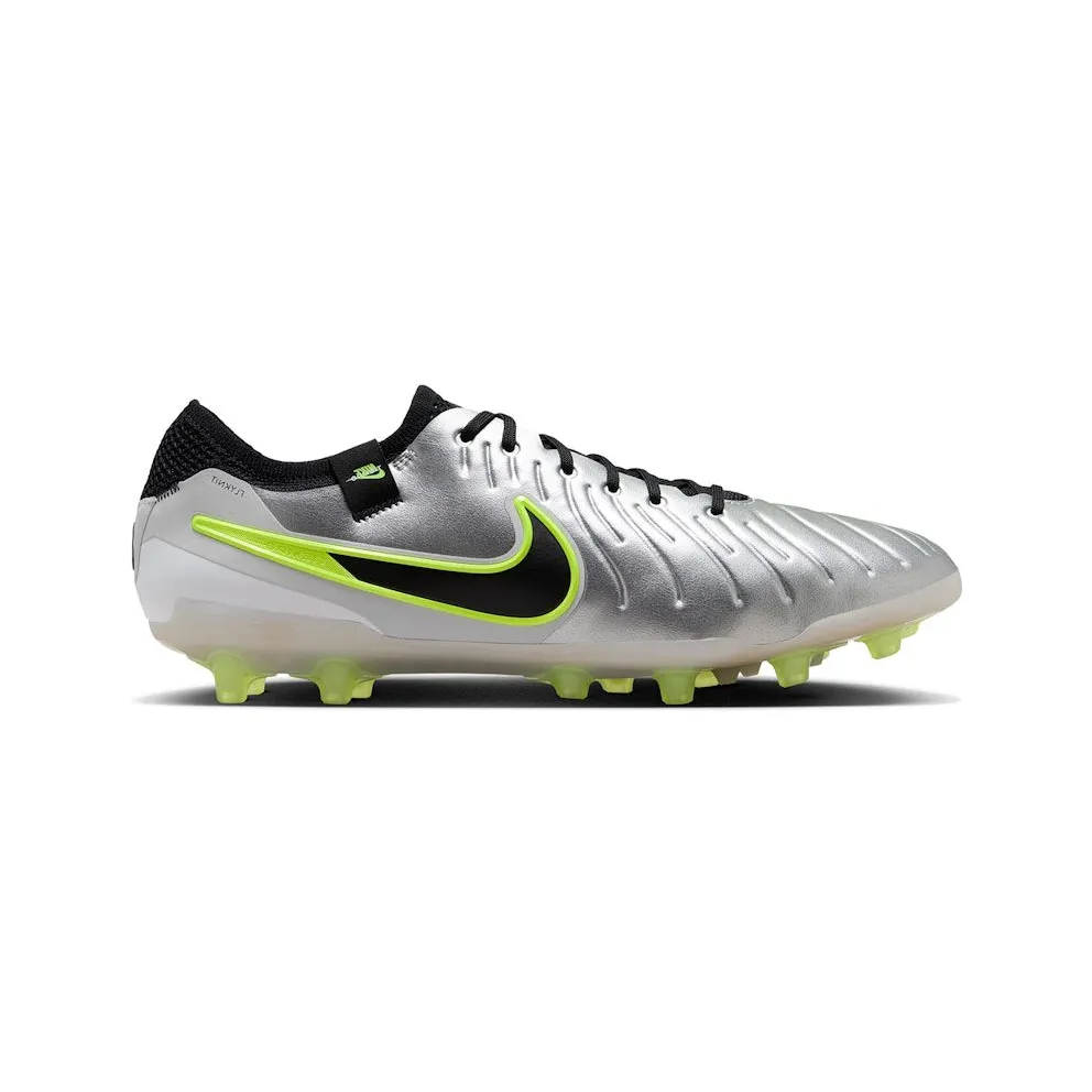Nike Tiempo Legend 10 Elite AG-Pro Metallic Silver Volt Black (DV4330-001)