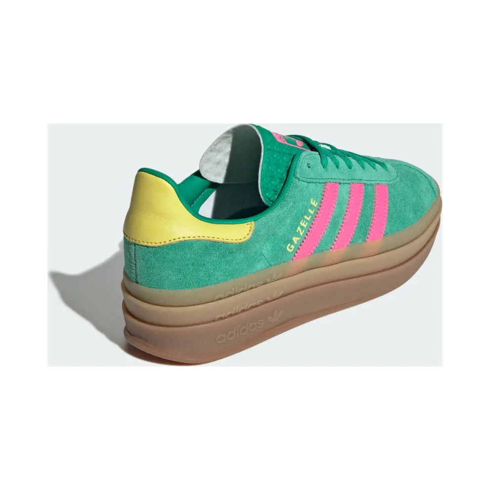 Adidas Gazelle Bold Court Green / Lucid Pink / Pure Sulfur (JH9668)