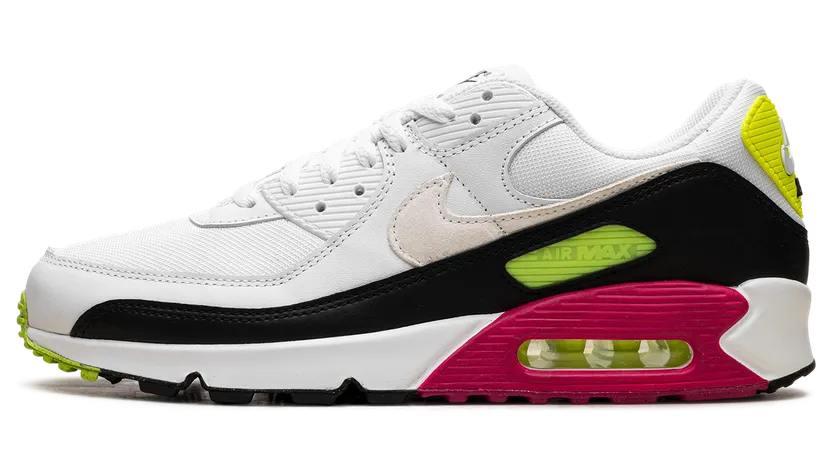 Nike Air Max 90 “White Volt Rush Pink” (DQ4071-100)