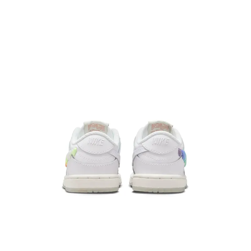 Nike Dunk Low SE Rainbow Lace Swoosh White (FQ1924-100)