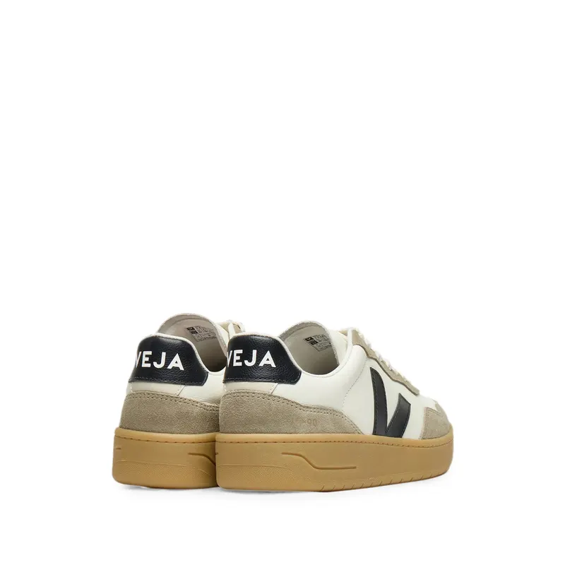 Veja V-90 Leather Pure Black Natural “Neutrals” (VD2022366)