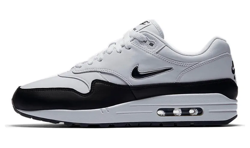 Nike Air Max 1 Jewel White Black (2017) (918354-100)