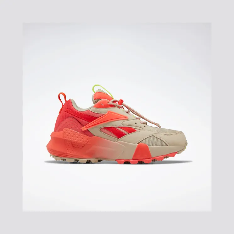 Reebok Aztrek Double Mix Trail Schoenen Light Sand / Neon Red / Neon Lime