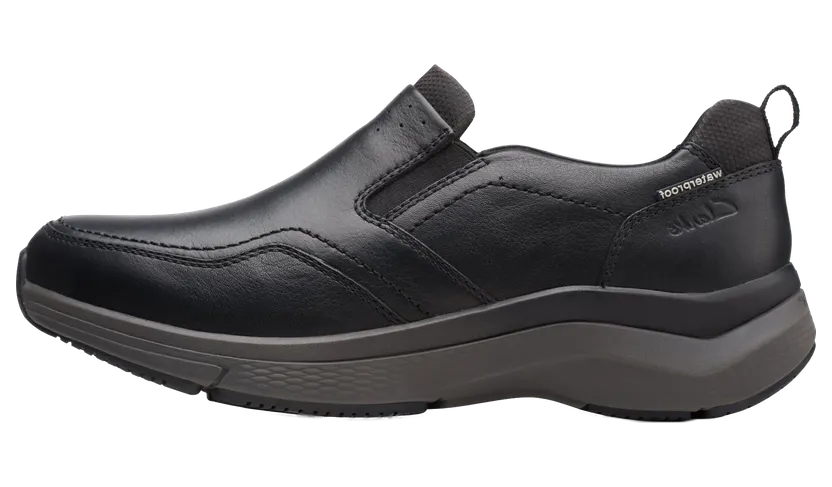 Clarks Wave 2.0 Edge “Black Oily Tumbled Leather” (26155106)