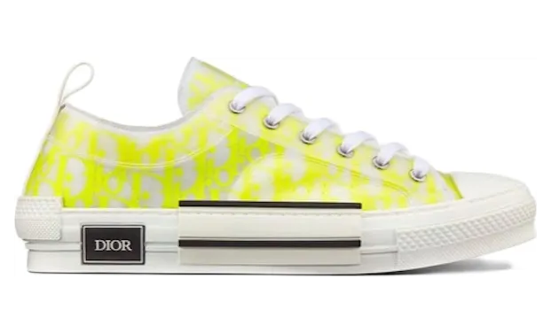 Dior B23 Low White Yellow Oblique (3SN249YNT_H160)