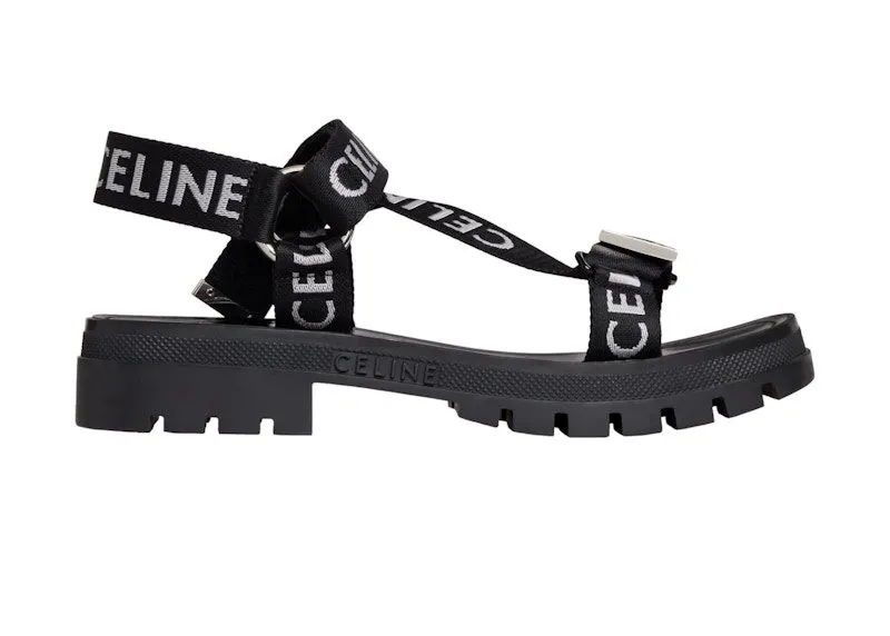 Celine Leo Strappy Sandal Black White (346742208C.38AW)