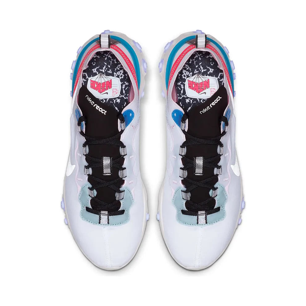 Nike React Element 55 Blue Hero (W) White/Silver-Phantom-Blue Hero-Red Orbit-Half Blue (CK4462-100)