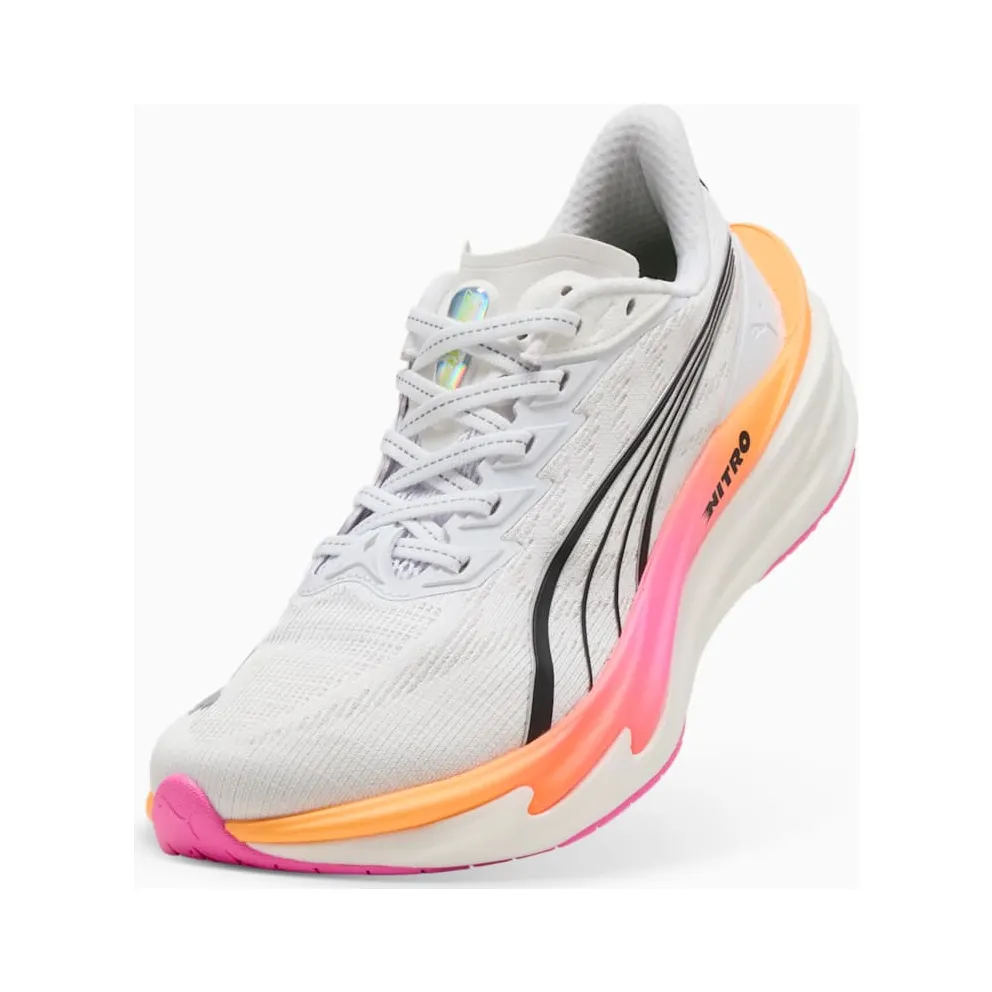 Puma Deviate Nitro 4 White Poison Pink Glowing Red (312124-10)
