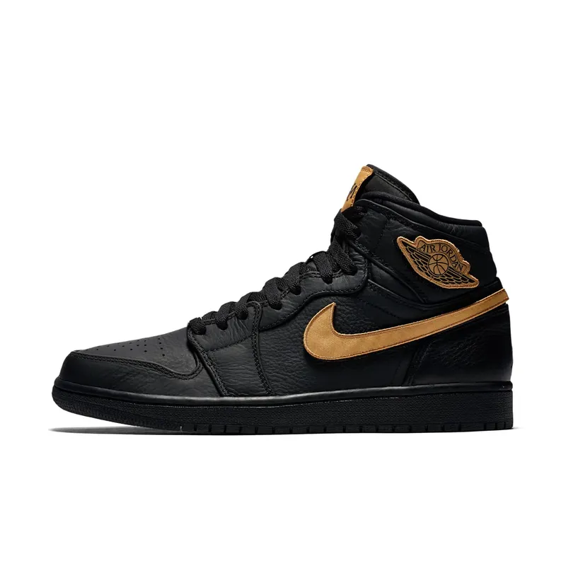 Jordan  1 Retro BHM (2017) Black/Metallic Gold-Black (908656-001)