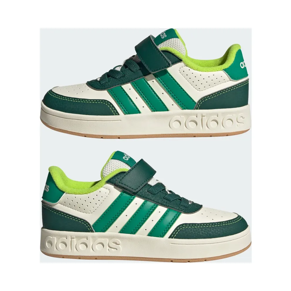 Adidas Breakbase Kids Off White / Collegiate Green / Court Green (JR0206)