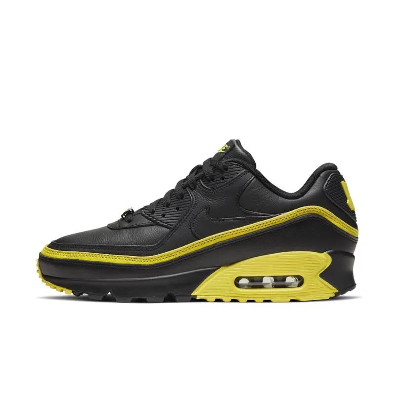 Nike x Undefeated Air Max 90 Black Yellow (2019) (CJ7197-001)