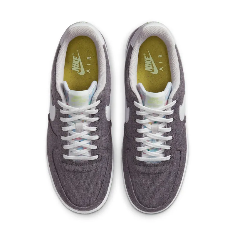 Nike Air Force 1 Low Recycled Canvas Iron Grey/White-Barely Volt (CN0866-002)