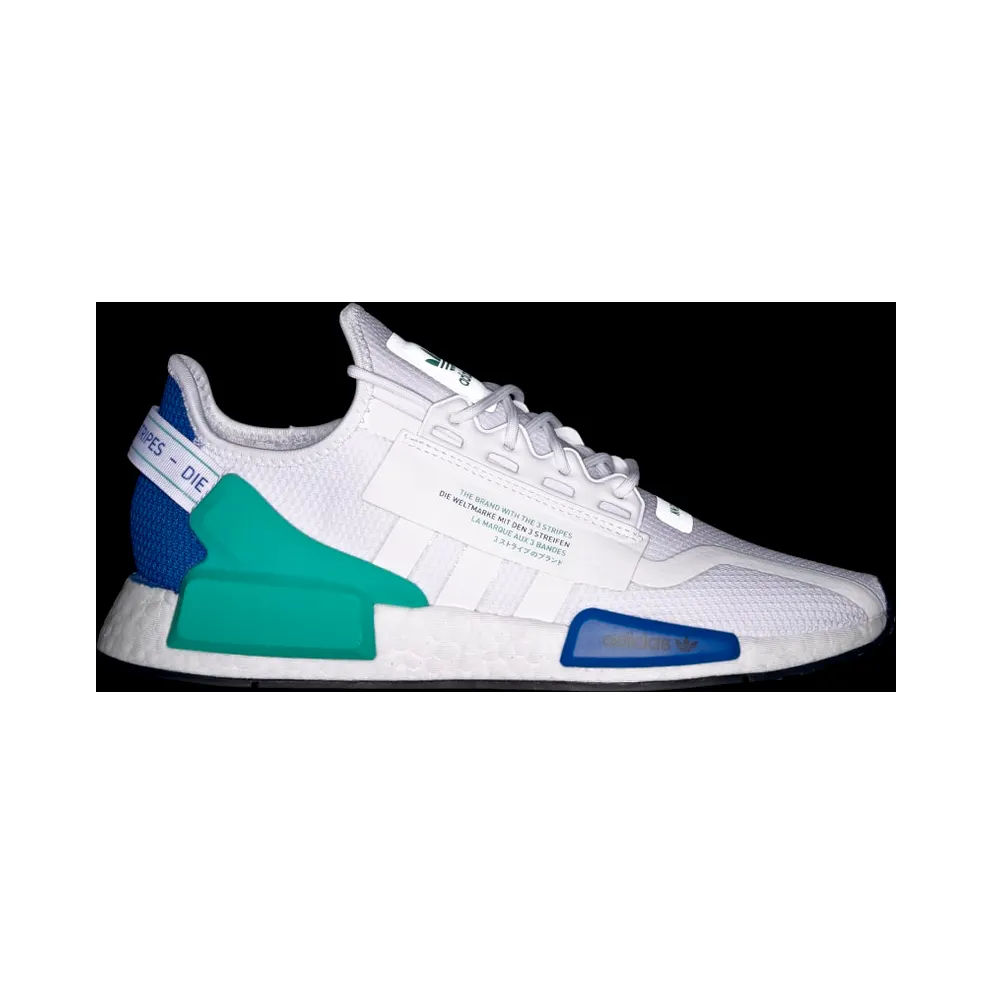 Adidas NMD_R1 V2 ‘White Cyan’ Cloud White/Cloud White/Core Black (FY5921)