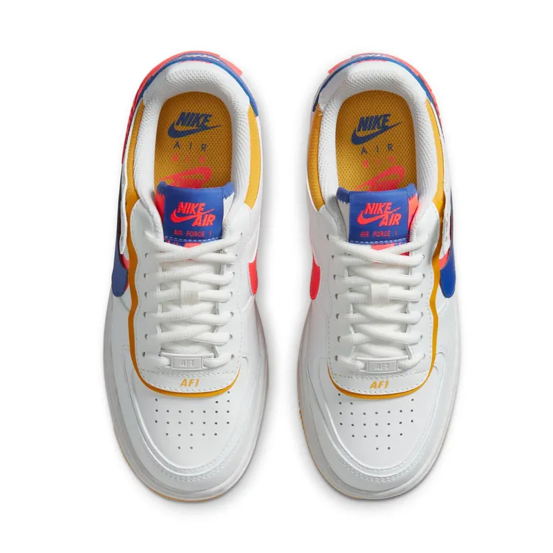 Nike Air Force 1 Shadow White Flash Crimson Astronomy Blue (W) Summit White/Flash Crimson-Dark Sulfur-Astronomy Blue (CI0919-105)