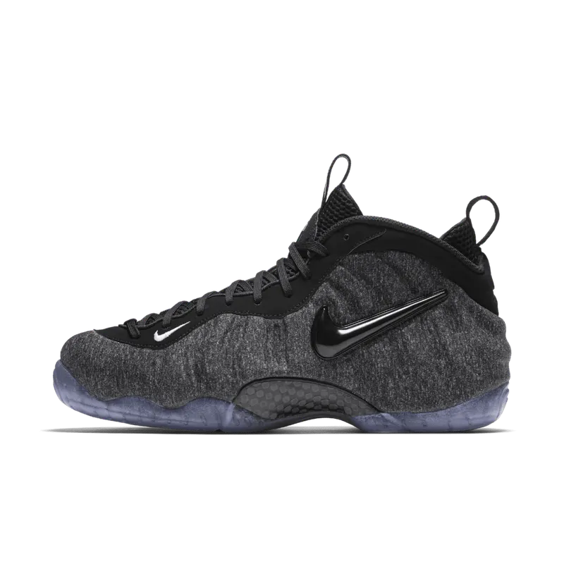 Nike Air Foamposite Pro Wool Fleece Dark Grey Heather/Black-Black (624041-007)