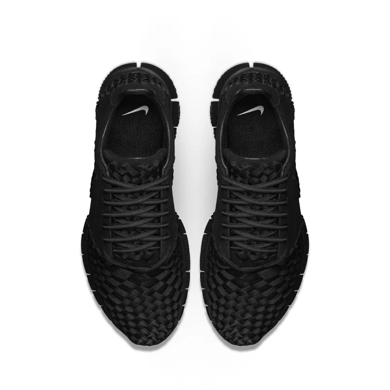 Nike Free Inneva Woven 2 Triple Black Suede Black/Black (813040-001)