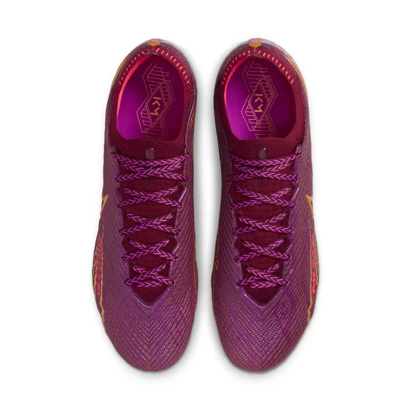 Nike Zoom Mercurial Vapor 15 Elite KM FG Cleats “Mbappe Dark Beetroot” (DR9996-694)