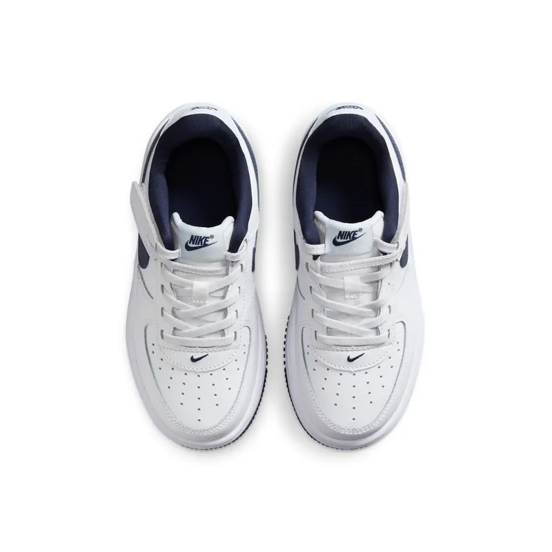 Nike Force 1 Low EasyOn PS “White Football Grey Midnight Navy” (FN0237-104)
