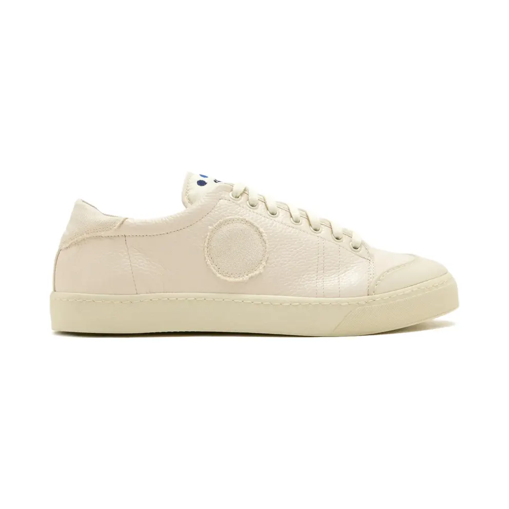 Blu Shoe with ronde patch – Beige (LAPTENBLU)