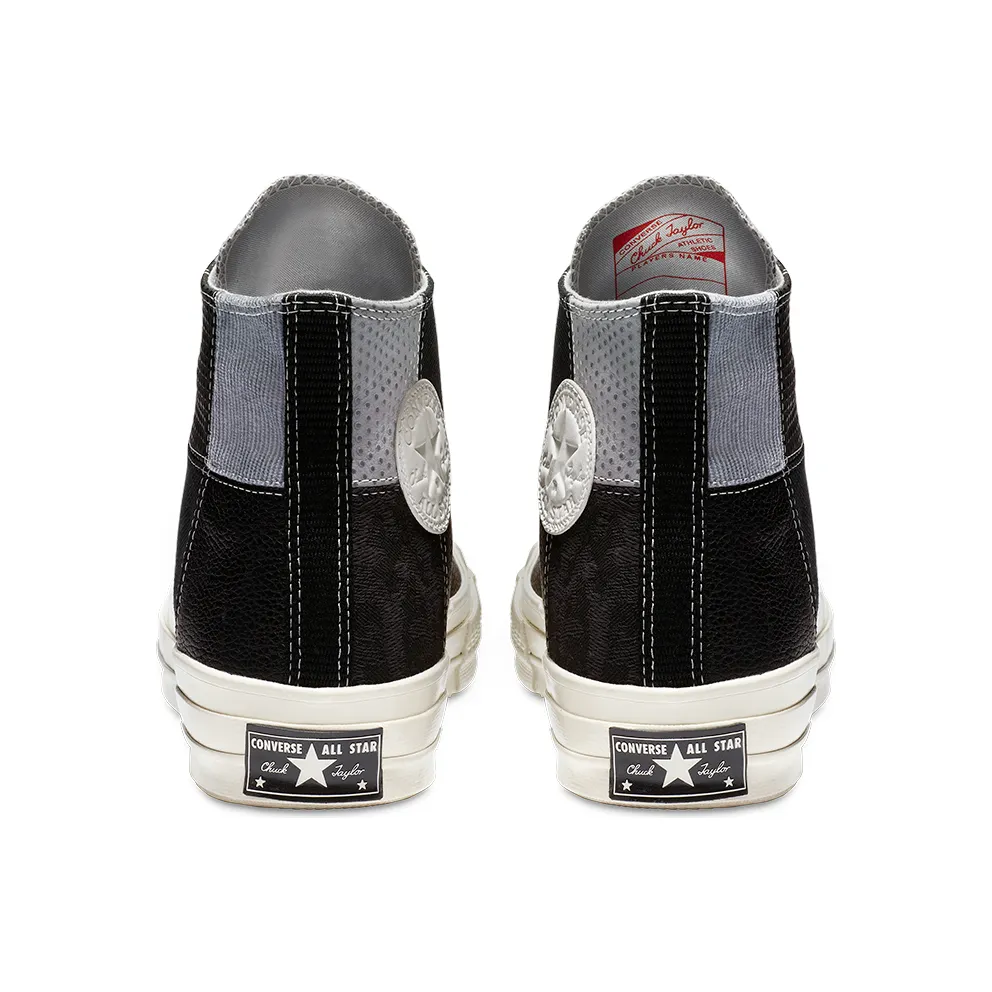 Converse Chuck 70 Mixed Material Hi ‘Black Egret’ Black/Cool Grey/Egret (163220C)