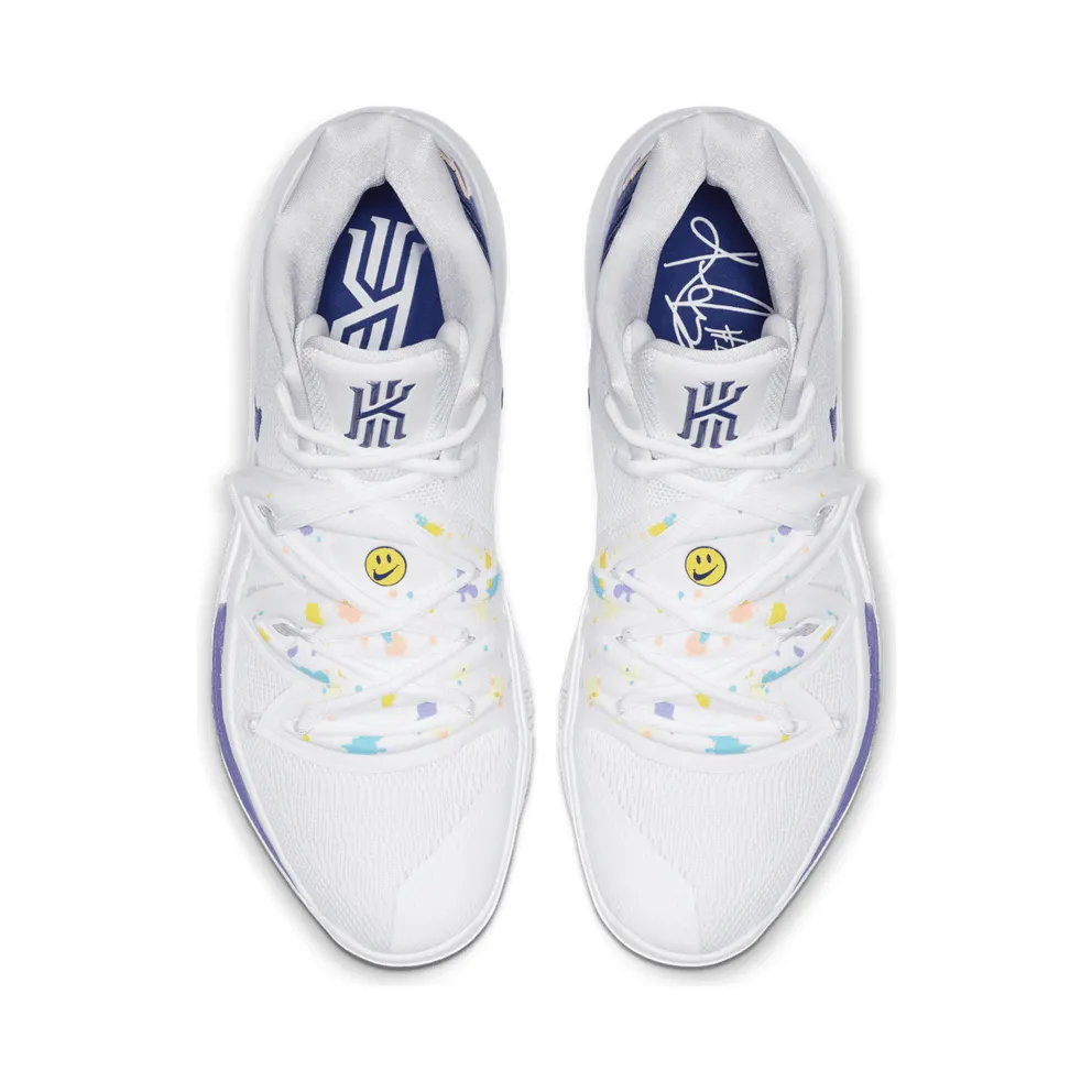 Nike Kyrie 5 White Denim White/Deep Royal Blue-Glacier Blue (AO2918-101)