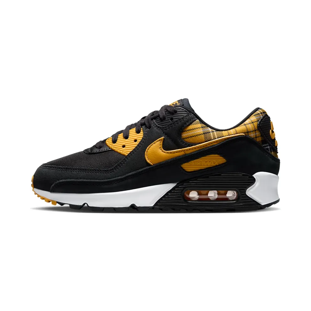 Nike Air Max 90 Womens “Black Yellow Ochre Plaid” (IR5598-001)