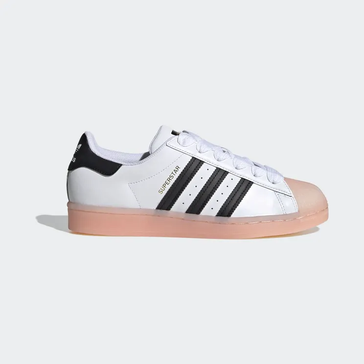 Adidas Superstar ‘Rubber Shelltoe – Coral’ Cloud White/Core Black/Haze Coral (FW3553)