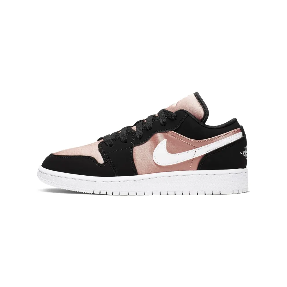 Jordan 1 Low Black White Rose Gold (GS) Black/White-Rose Gold (554723-090)