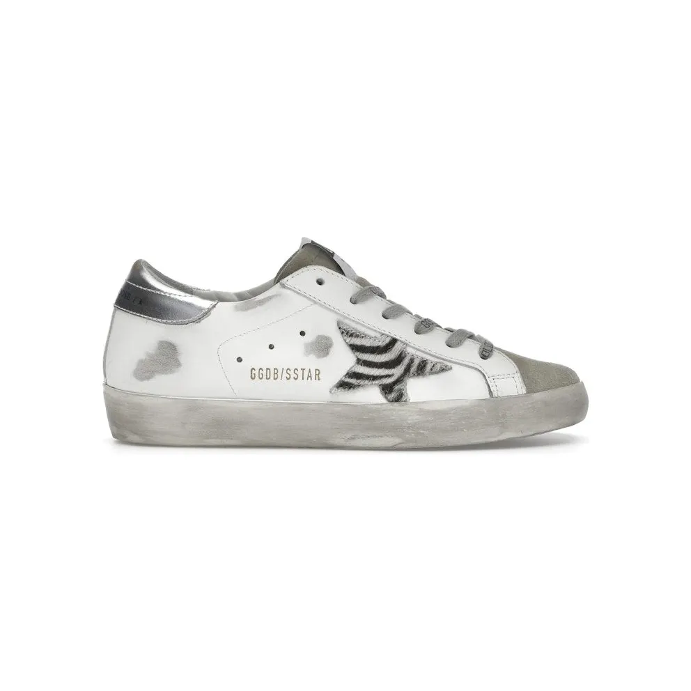 Golden Goose Super-Star Zebra Print Pony Skin Star (GWF00101.F002692.81571)