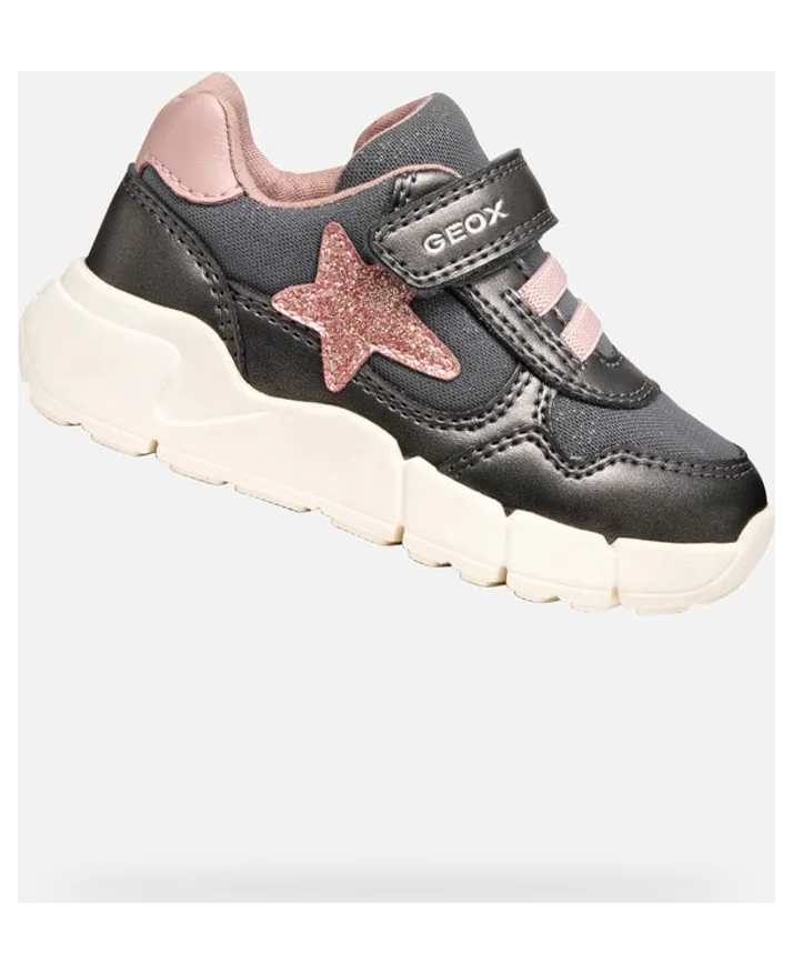 Geox sneaker Donkergrijs/Lichtroze (B566NB0AJASC9F8W)