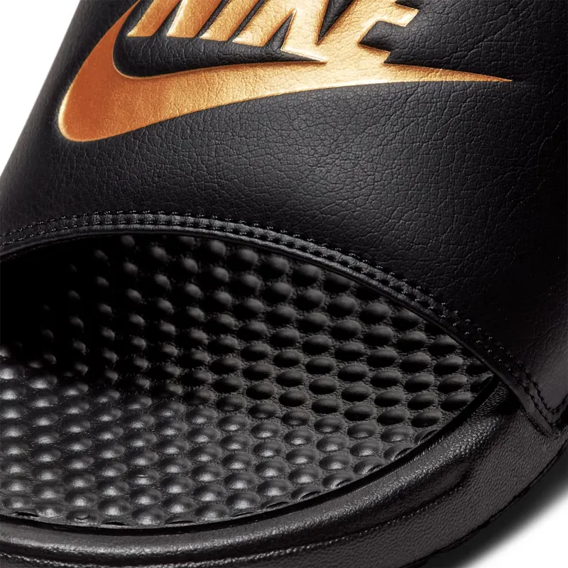 Nike Benassi Slides Just Do It Black/Metallic Gold (343880-016)