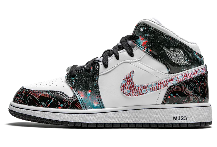 Air Jordan 1 Mid SE Take Flight (GS) (2021) (BQ6931-114)