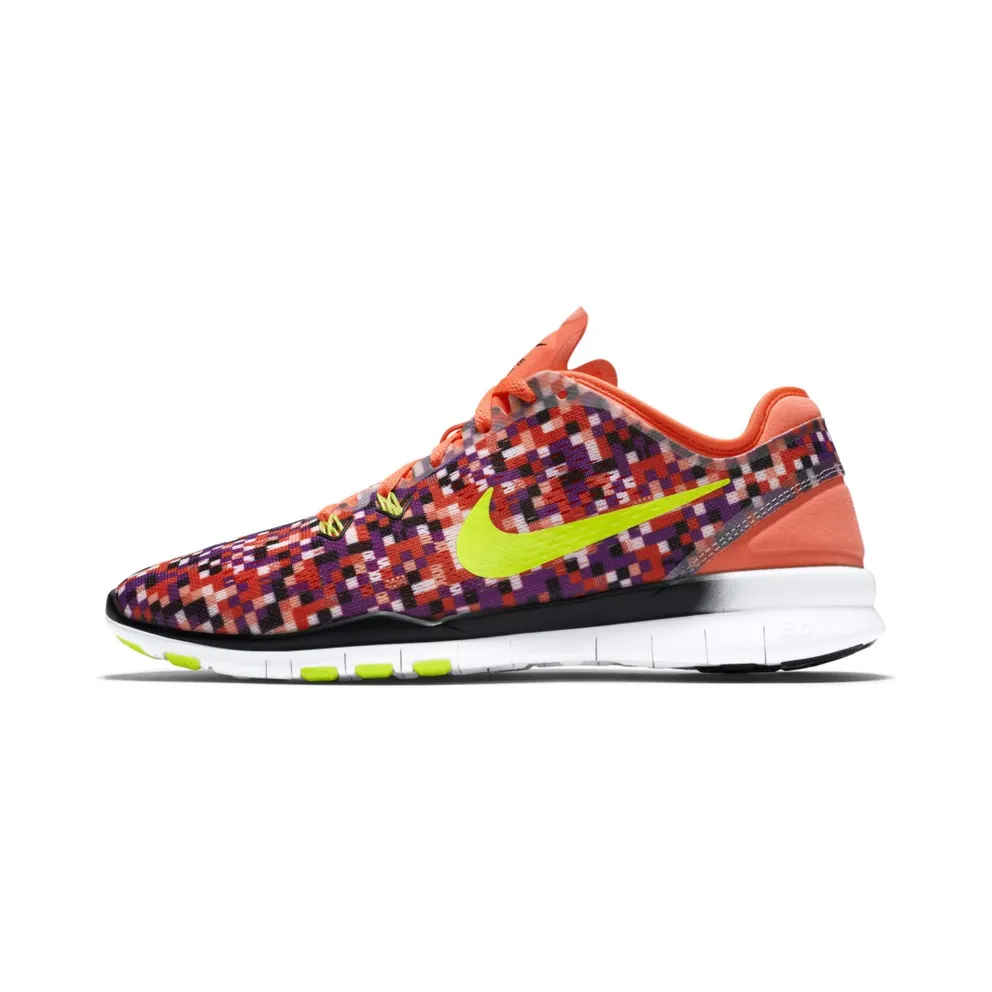 Nike Free 5.0 TR Fit Print Hyper Orange (W) (704695-802)