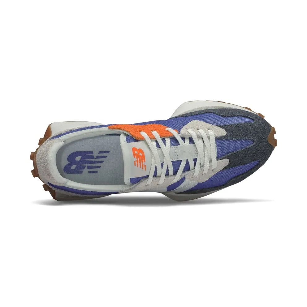 New Balance 327 Blue Grey (W) Magnetic Blue/Varsity Orange (WS327COC)