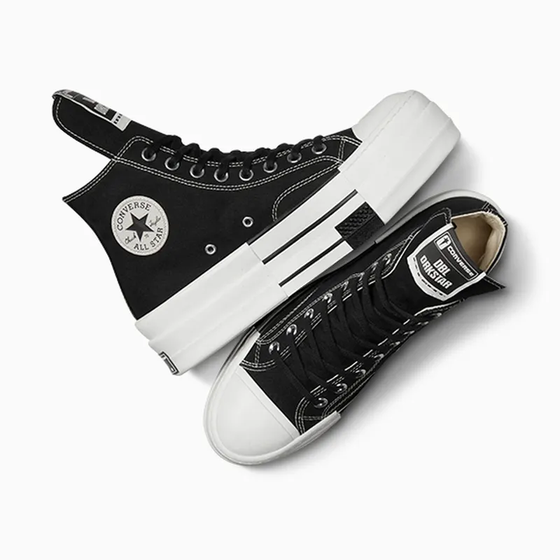 Converse DRKSHDW Chuck Taylor All Star DBL DRKSTAR Hi Rick Owens DRKSTAR Black (A04954C)