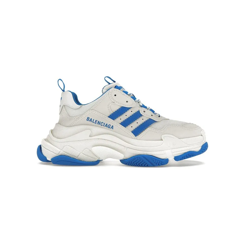 Balenciaga x adidas Triple S White Blue (712764W2ZB39040)