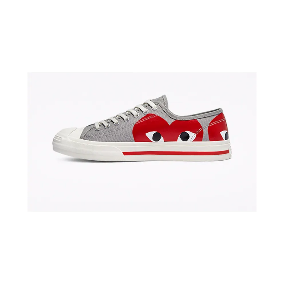 Converse Converse x Comme des Garçons PLAY Jack Purcell Low Top Drizzle/egret/red (171260C)