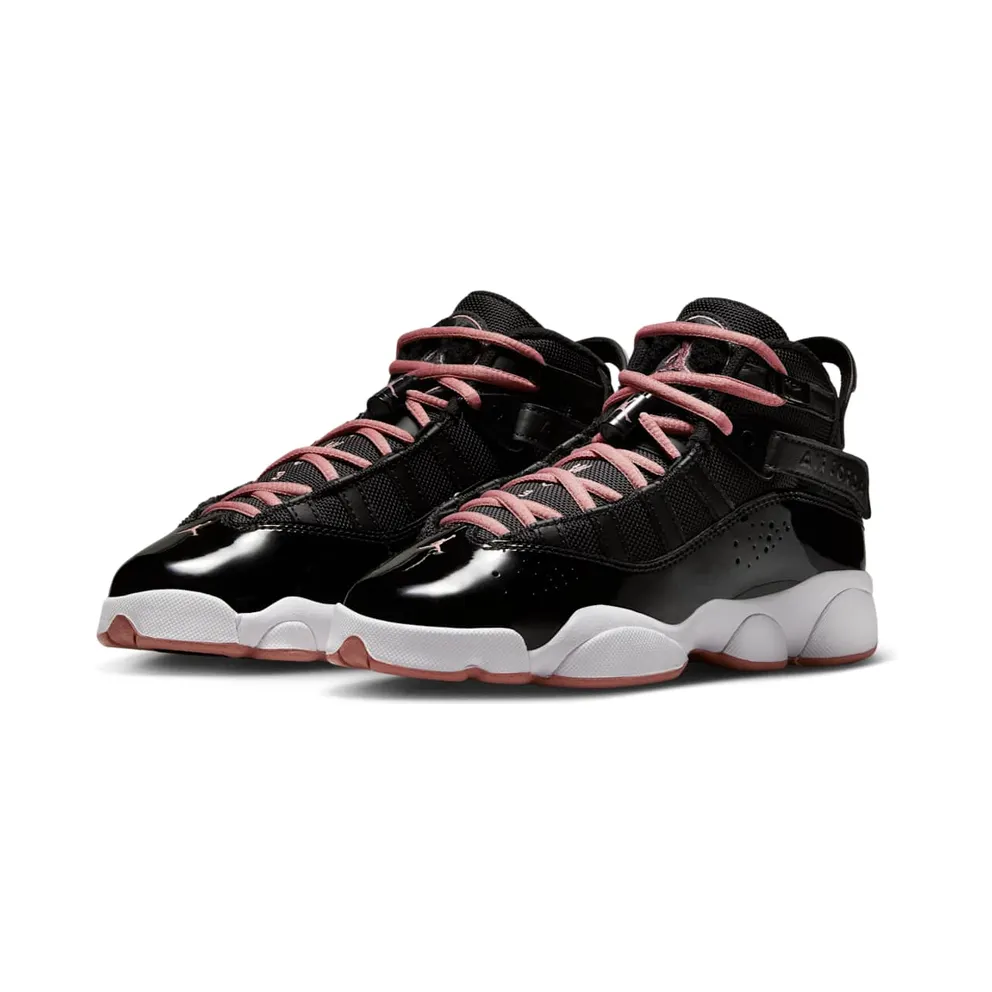 Jordan 6 Rings Black White Anthracite Rust Pink (323419-068)