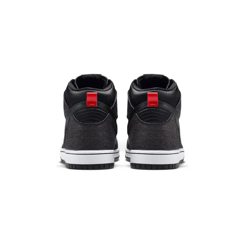 Nike Dunk CMFT Denim Black Black/Black-White-University Red (705434-001)
