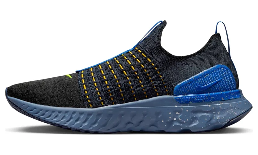 Nike React Phantom Run Flyknit 2 Black Hyper Royal (DZ4849-001)