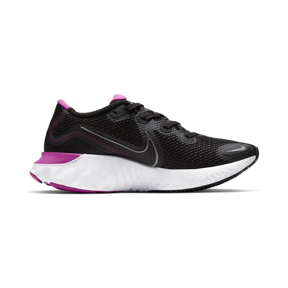 Nike Renew Run Black White (W) Black/White-Fire Pink-Metallic Dark Grey (CK6360-004)