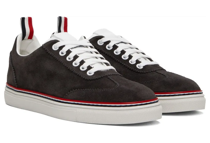 Thom Browne Gray Field Low-Top Sneakers (MFD242A-03050) (4)