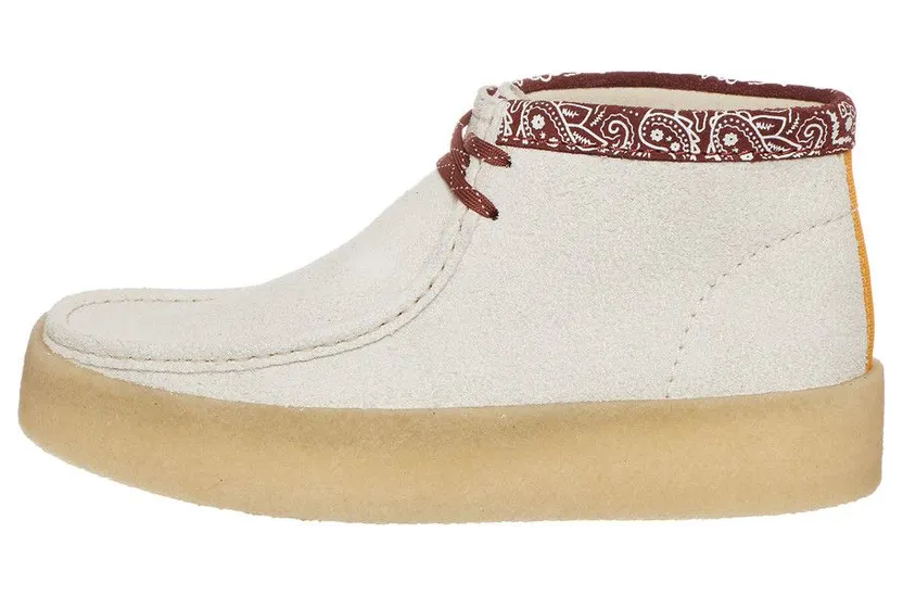 Clarks Originals Wallabee Cup Boots White Interest (26167977)