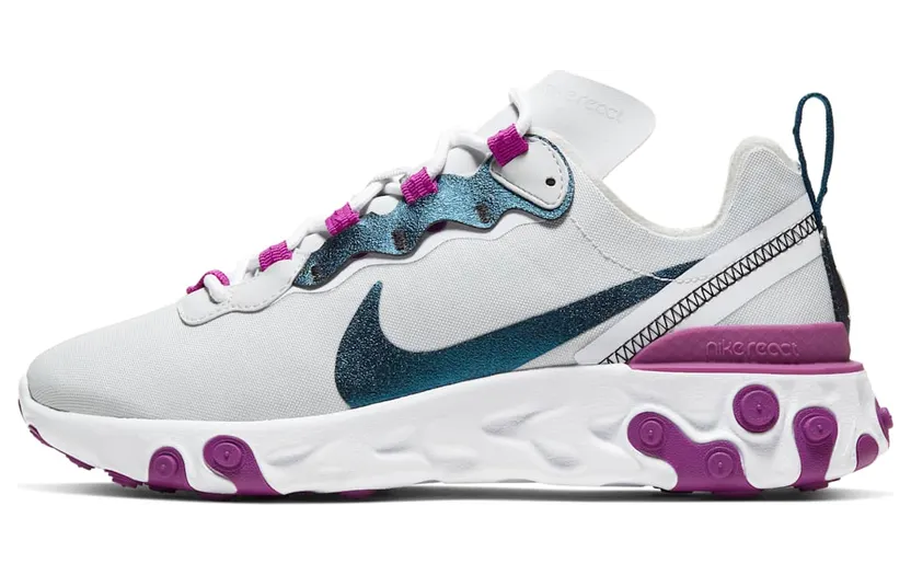 Nike React Element 55 SE Photon Dust Purple Blue Photon Dust/Vivid Purple/White/Valerian Blue (CN3591-002)