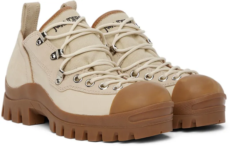 JW Anderson Beige Hiking Low-Top (ANW38002A 15057)