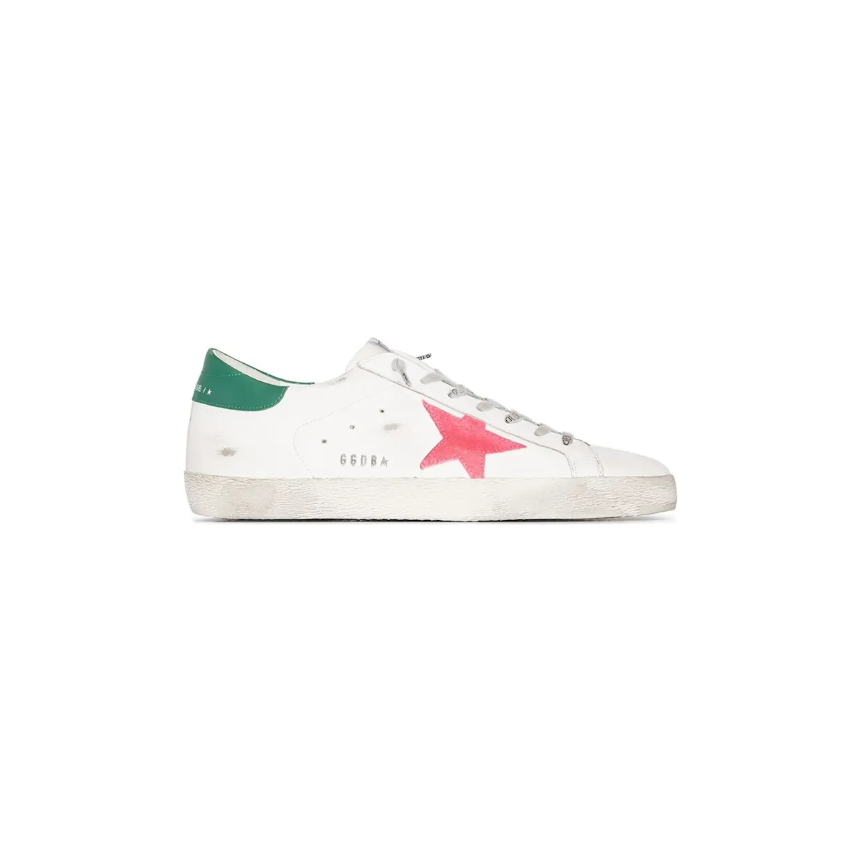 Golden Goose Super-Star White Green Pink (GMF00101F00253410898)