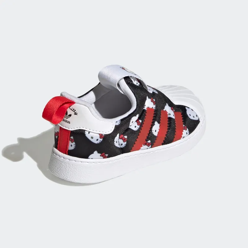 Adidas Hello Kitty Superstar 360 Cloud White / Core Black / Vivid Red (GY9214)