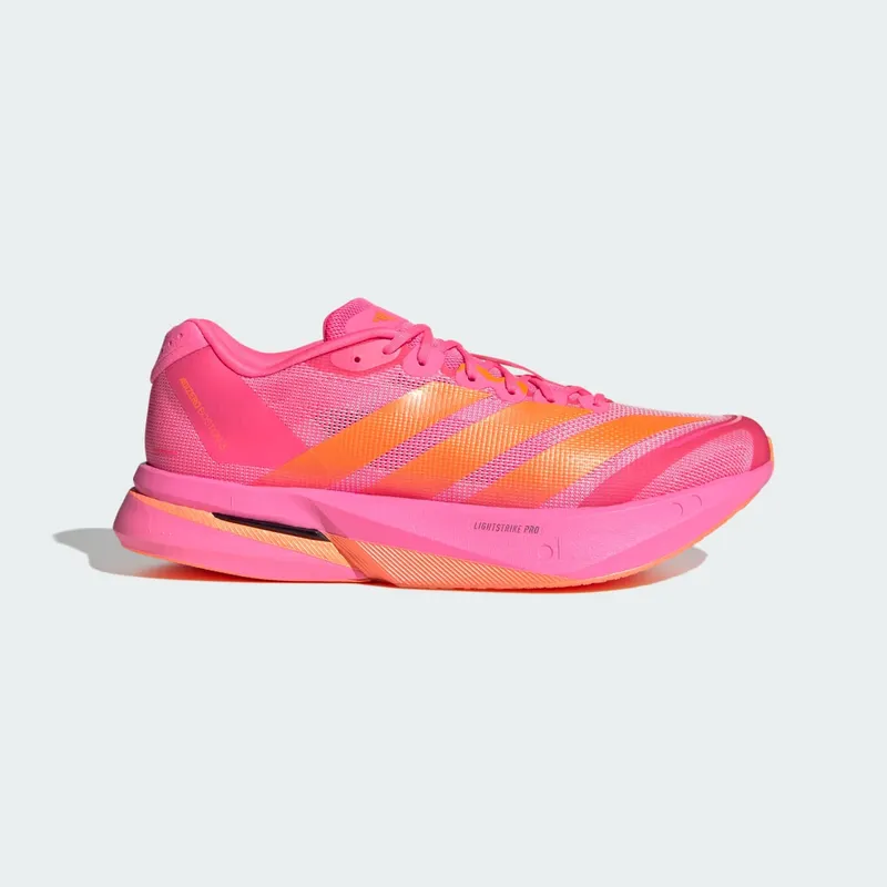 Adidas Adizero Boston 13 Running Shoes Lucid Pink / Lucid Orange / Iron Metallic (KJ3063)